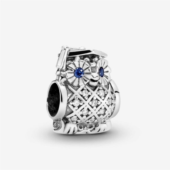 Pandora Graduation Owl Charm - Picture 1 of 6